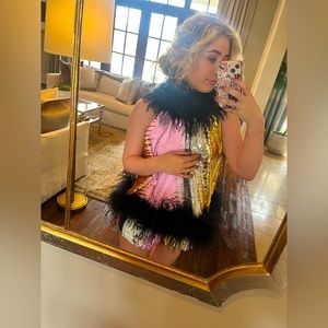 Queen of Sparkles cutest set!  Multi Color Sequin Set in Size S